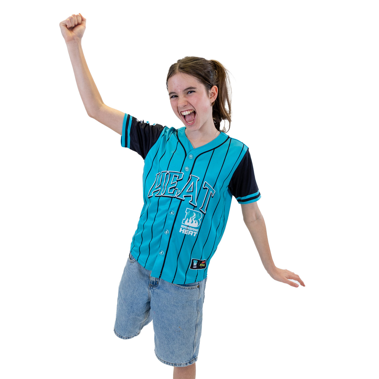 BBL Brisbane Heat 'Slugger' Baseball Shirt  - Youth - Ashtabula