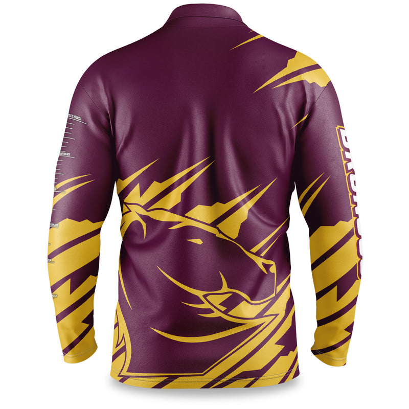 NRL Broncos 'Ignition' Fishing Shirt - Youth - Ashtabula