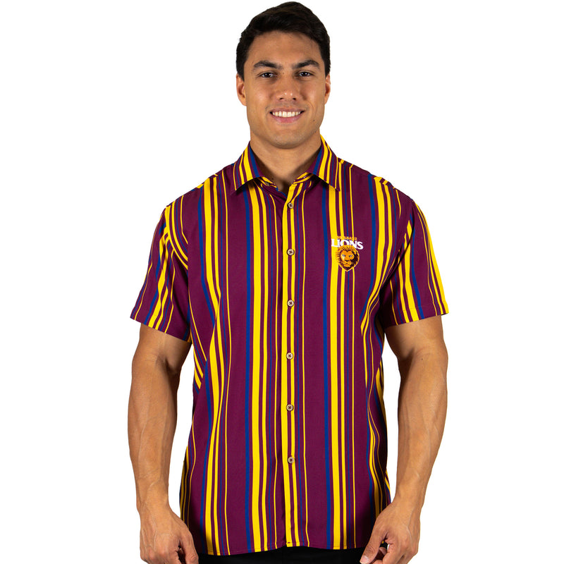 AFL Brisbane Lions 'Sorrento' Party Shirt - Ashtabula