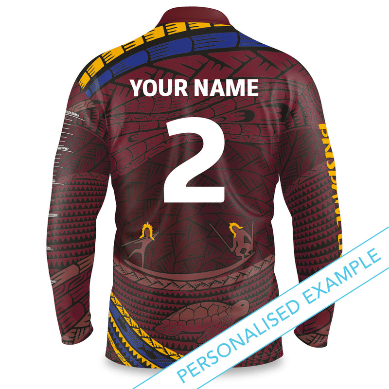 AFL Brisbane Lions 'Koedal' Fishing Shirt - Youth - Ashtabula