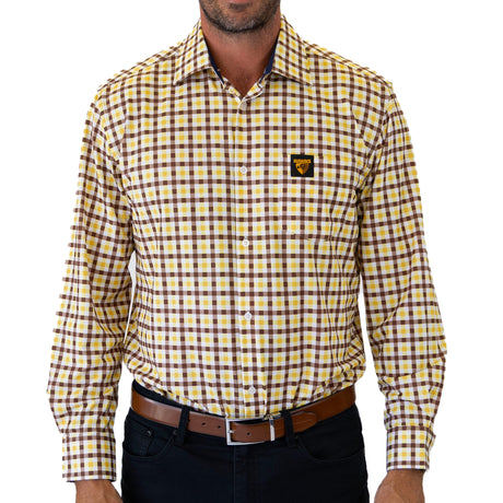 AFL Hawthorn 'Crossfield' Dress Shirt - Ashtabula