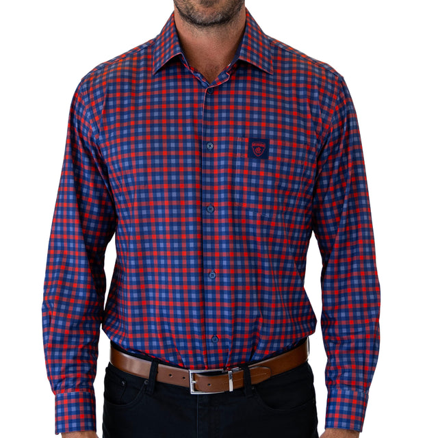 AFL Melbourne Demons 'Crossfield' Dress Shirt - Ashtabula