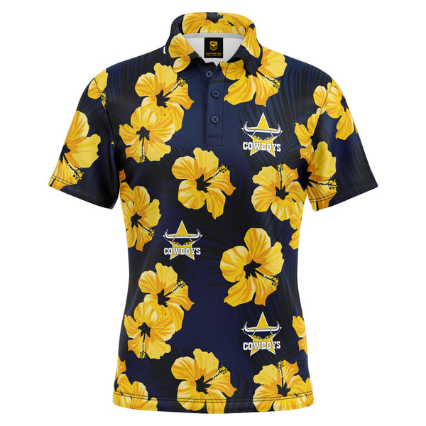 NRL Cowboys 'Aloha' Golf Polo - Ashtabula