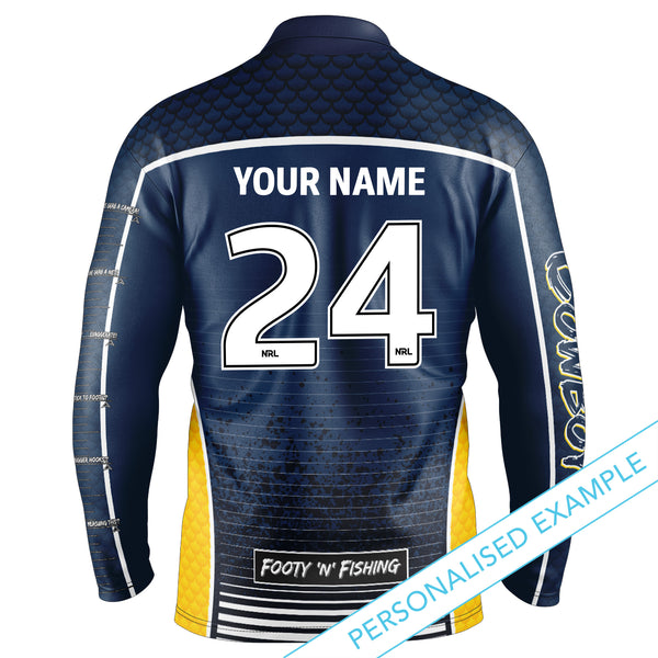 NRL Cowboys 'Barracuda' Fishing Shirt - Youth - Ashtabula