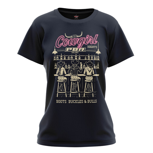 PBR 'Cowgirl Nights' Ladies Tee - Ashtabula