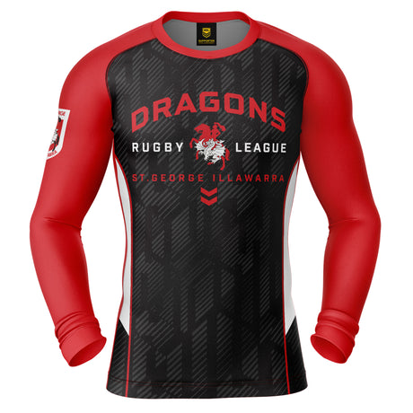 NRL Dragons 'Blocker' Rash Vest - Ashtabula
