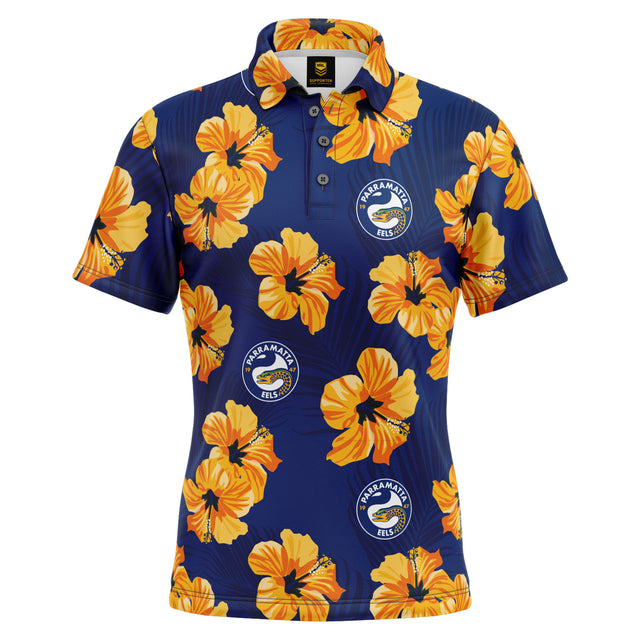 NRL Eels 'Aloha' Golf Polo - Ashtabula