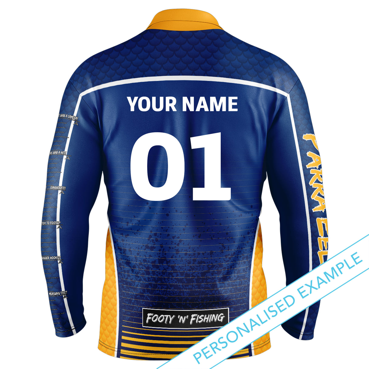 NRL Eels 'Barracuda' Fishing Shirt - Youth - Ashtabula