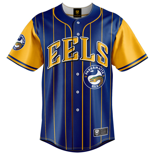 NRL Eels 'Slugger' Baseball Shirt - Ashtabula