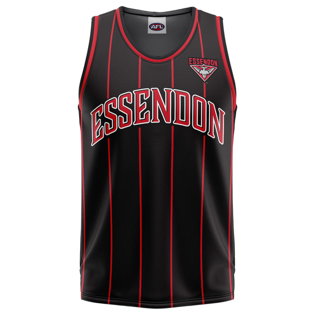 AFL Essendon Bombers 'Harlem' Basketball Singlet - Adult - Ashtabula
