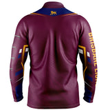AFL Brisbane Lions 'Cyber' Fishing Shirt - Ashtabula