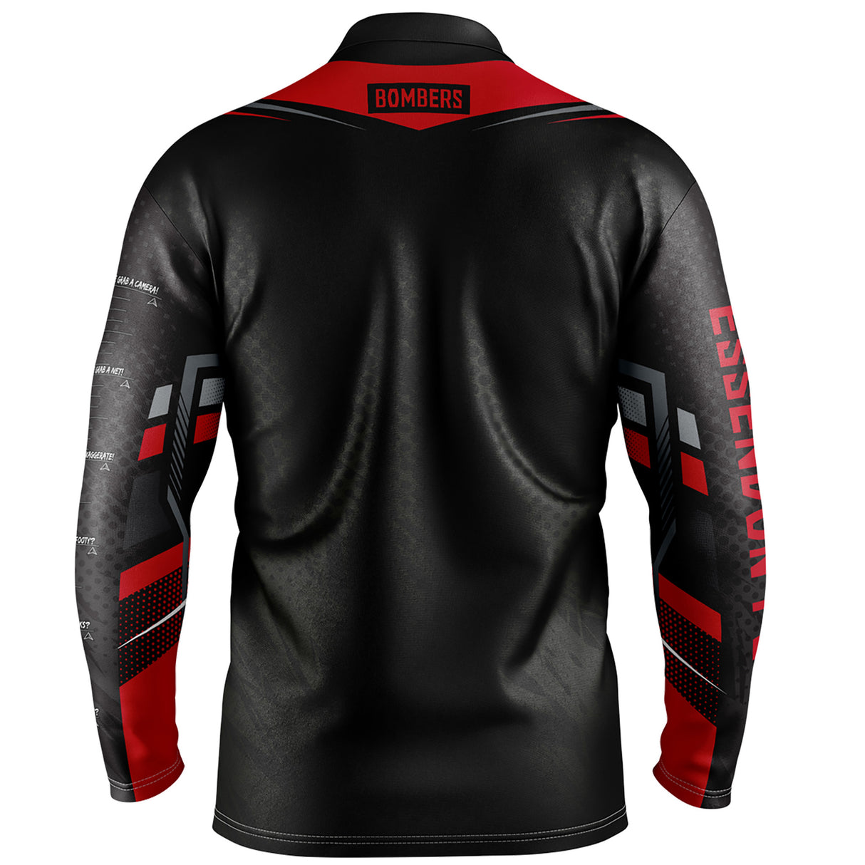 AFL Essendon Bombers 'Cyber' Fishing Shirt - Youth - Ashtabula