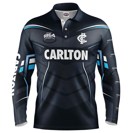 AFL Carlton 'Cyber' Fishing Shirt - Youth - Ashtabula