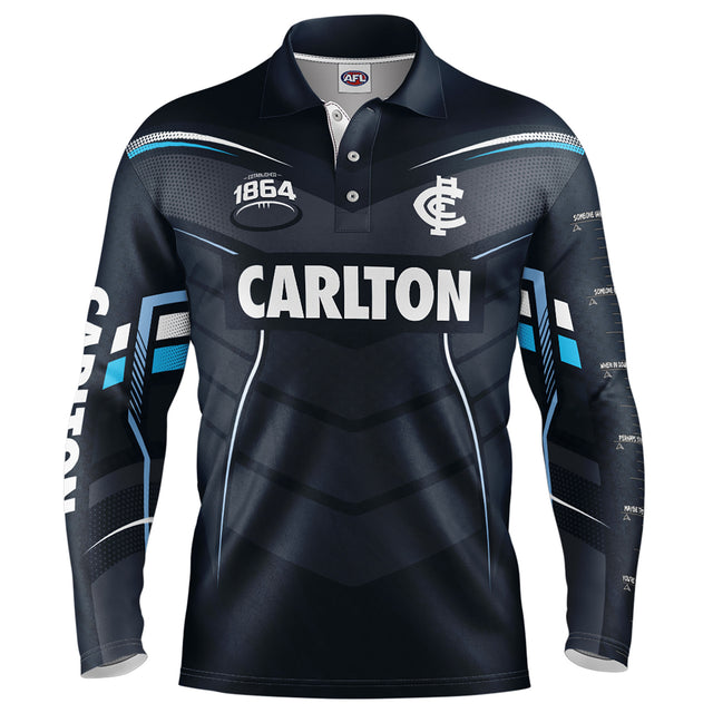 AFL Carlton 'Cyber' Fishing Shirt - Youth - Ashtabula