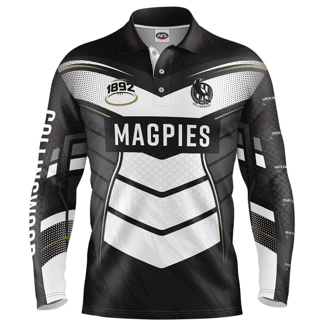 AFL Collingwood 'Cyber' Fishing Shirt - Ashtabula