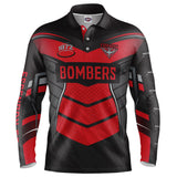 AFL Essendon Bombers 'Cyber' Fishing Shirt - Youth - Ashtabula