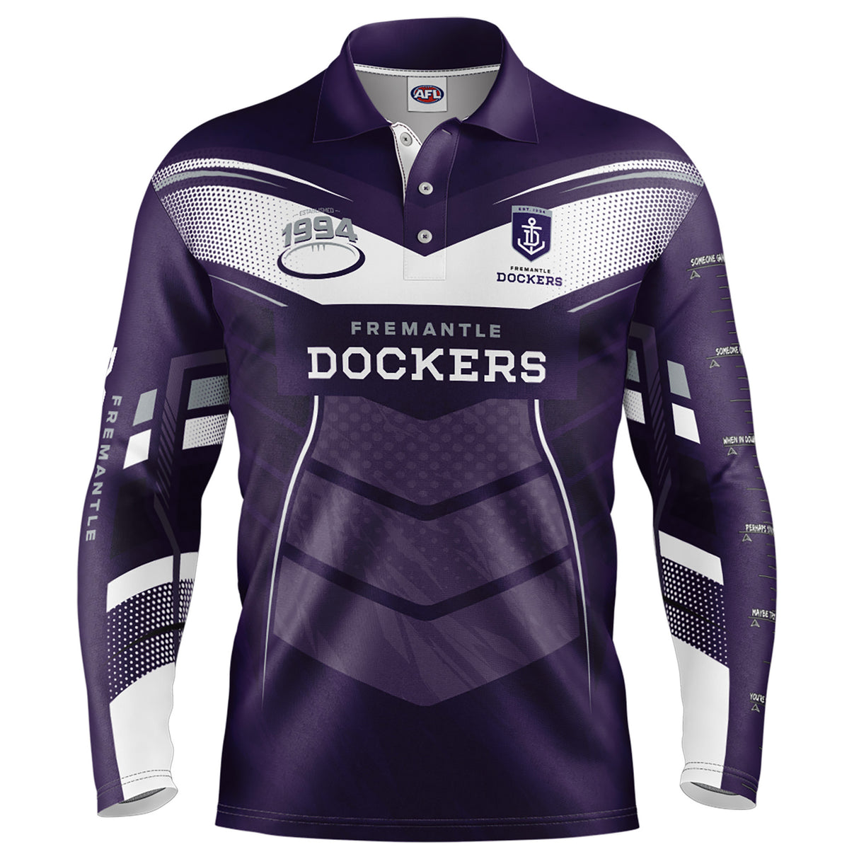 AFL Fremantle Dockers 'Cyber' Fishing Shirt - Youth - Ashtabula