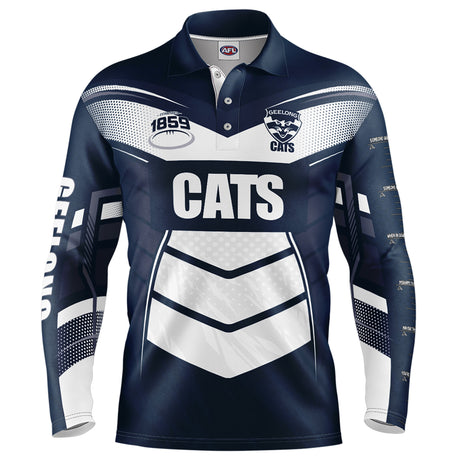 AFL Geelong Cats 'Cyber' Fishing Shirt - Youth - Ashtabula