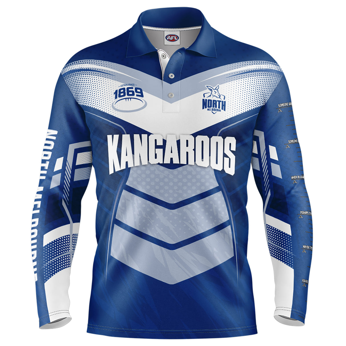 AFL North Melbourne 'Cyber' Fishing Shirt - Youth - Ashtabula