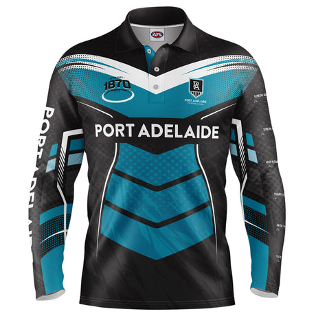 AFL Port Adelaide 'Cyber' Fishing Shirt - Youth - Ashtabula