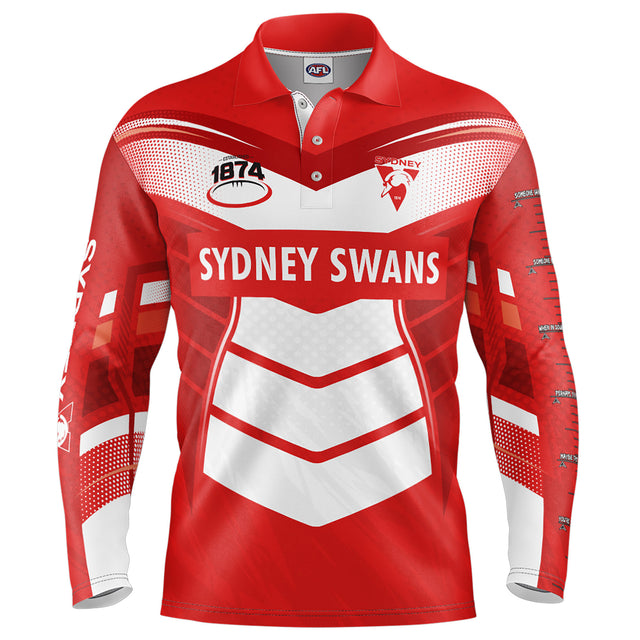 AFL Sydney Swans 'Cyber' Fishing Shirt - Youth - Ashtabula