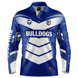 NRL Bulldogs 'Cyber' Fishing Shirt - Adult