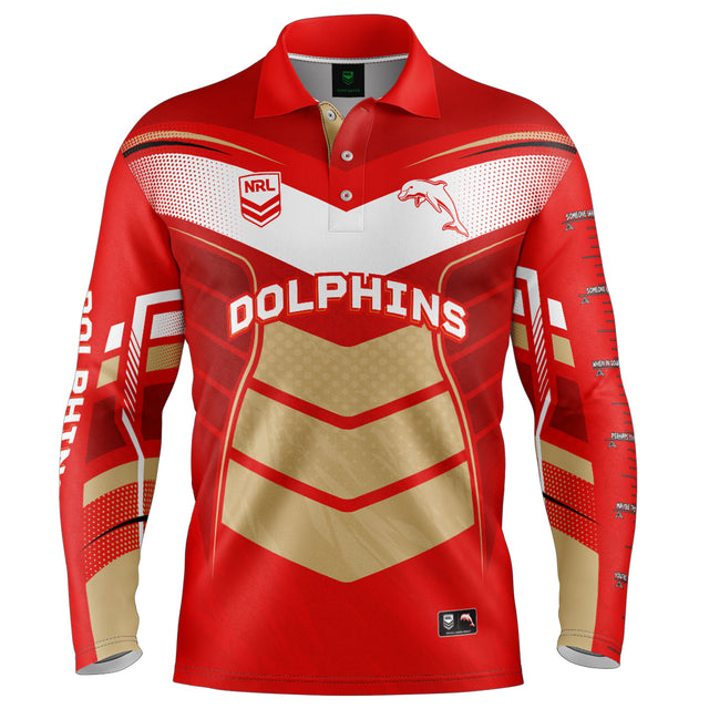 NRL Dolphins 'Cyber' Fishing Shirt - Ashtabula