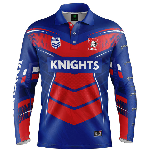 NRL Knights 'Cyber' Fishing Shirt - Youth - Ashtabula