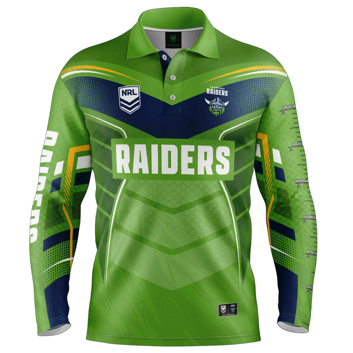 NRL Raiders 'Cyber' Fishing Shirt - Youth - Ashtabula