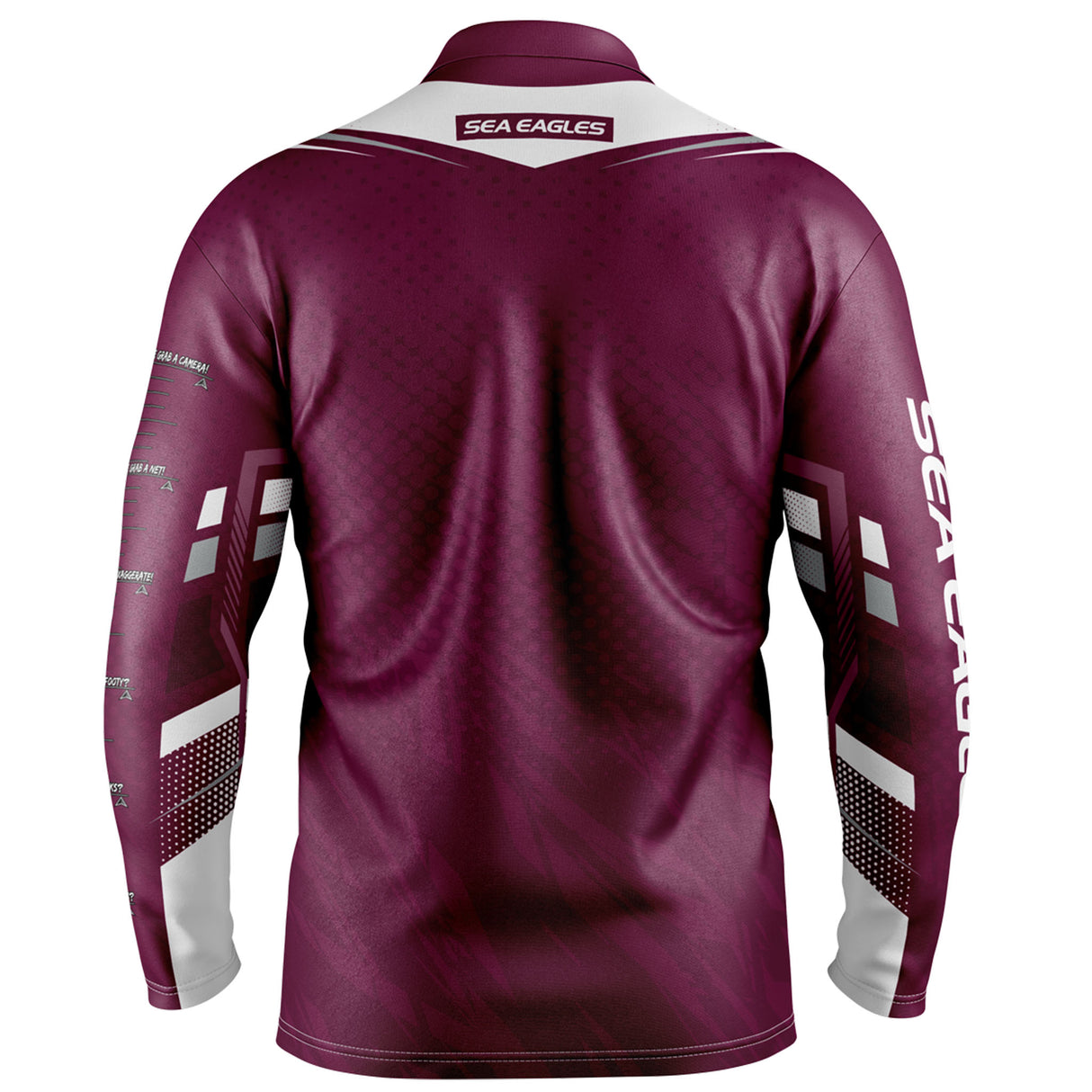 NRL Sea Eagles 'Cyber' Fishing Shirt - Youth - Ashtabula