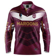 QLD Maroons 'Cyber' Fishing Shirt - Youth - Ashtabula