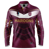 QLD Maroons 'Cyber' Fishing Shirt - Youth - Ashtabula
