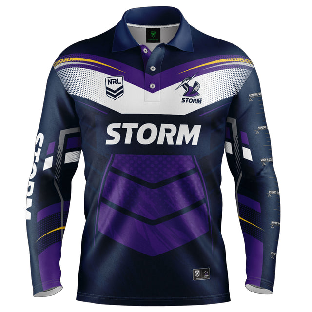 NRL Storm 'Cyber' Fishing Shirt - Youth - Ashtabula