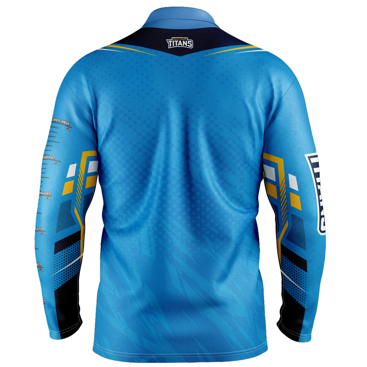 NRL Titans 'Cyber' Fishing Shirt - Youth - Ashtabula