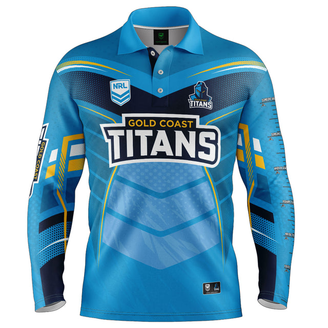 NRL Titans 'Cyber' Fishing Shirt - Youth - Ashtabula