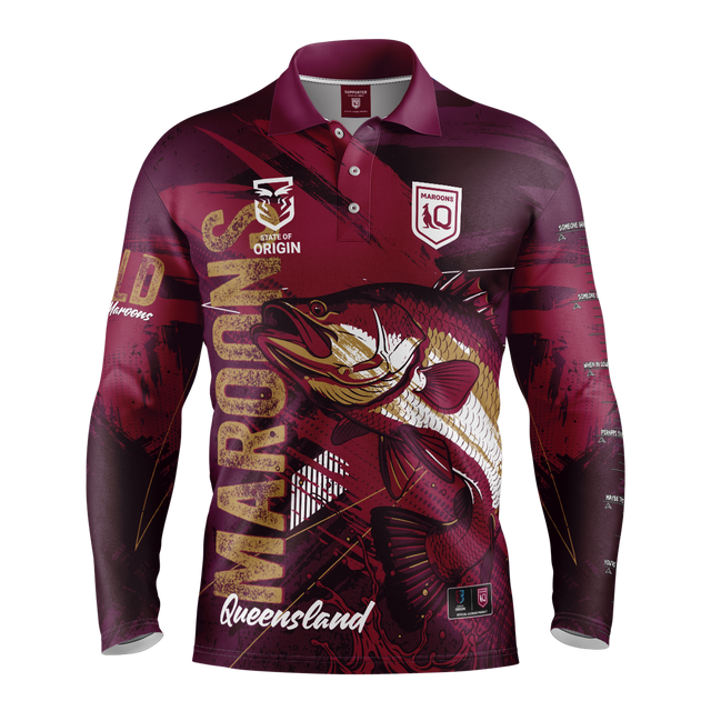 Anaconda QLD Maroons Fishing Shirt - Ashtabula