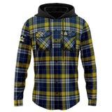 NRL Cowboys 'Highland' Hooded Flannel Shirt - Ashtabula