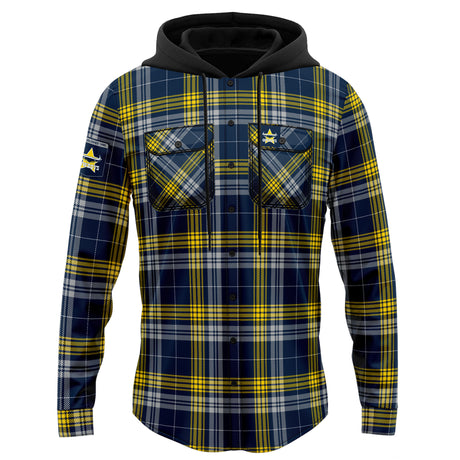 NRL Cowboys 'Highland' Hooded Flannel Shirt - Ashtabula