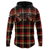 NRL Dolphins 'Highland' Hooded Flannel Shirt - Ashtabula