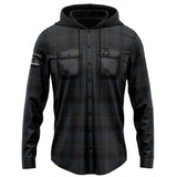 NRL Panthers 'Highland' Hooded Flannel Shirt - Ashtabula