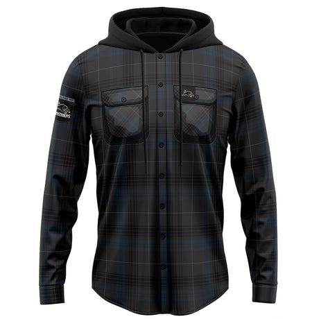 NRL Panthers 'Highland' Hooded Flannel Shirt - Ashtabula
