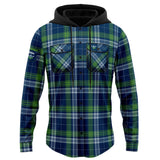 NRL Raiders 'Highland' Hooded Flannel Shirt - Ashtabula