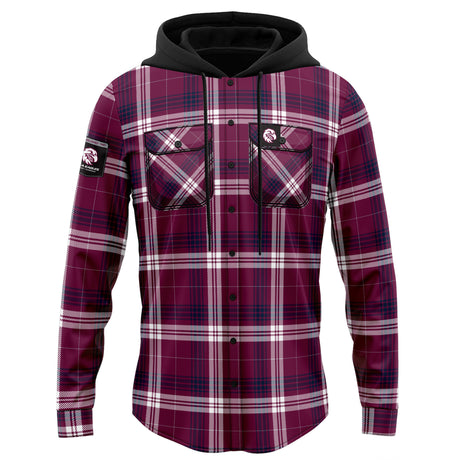 NRL Sea Eagles 'Highland' Hooded Flannel Shirt - Ashtabula