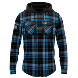 NRL Sharks 'Highland' Hooded Flannel Shirt - Ashtabula