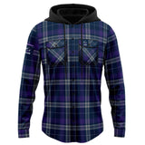 NRL Storm 'Highland' Hooded Flannel Shirt - Ashtabula