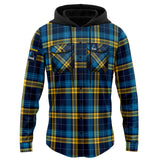 NRL Titans 'Highland' Hooded Flannel Shirt - Ashtabula