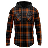 NRL Wests Tigers 'Highland' Hooded Flannel Shirt - Ashtabula