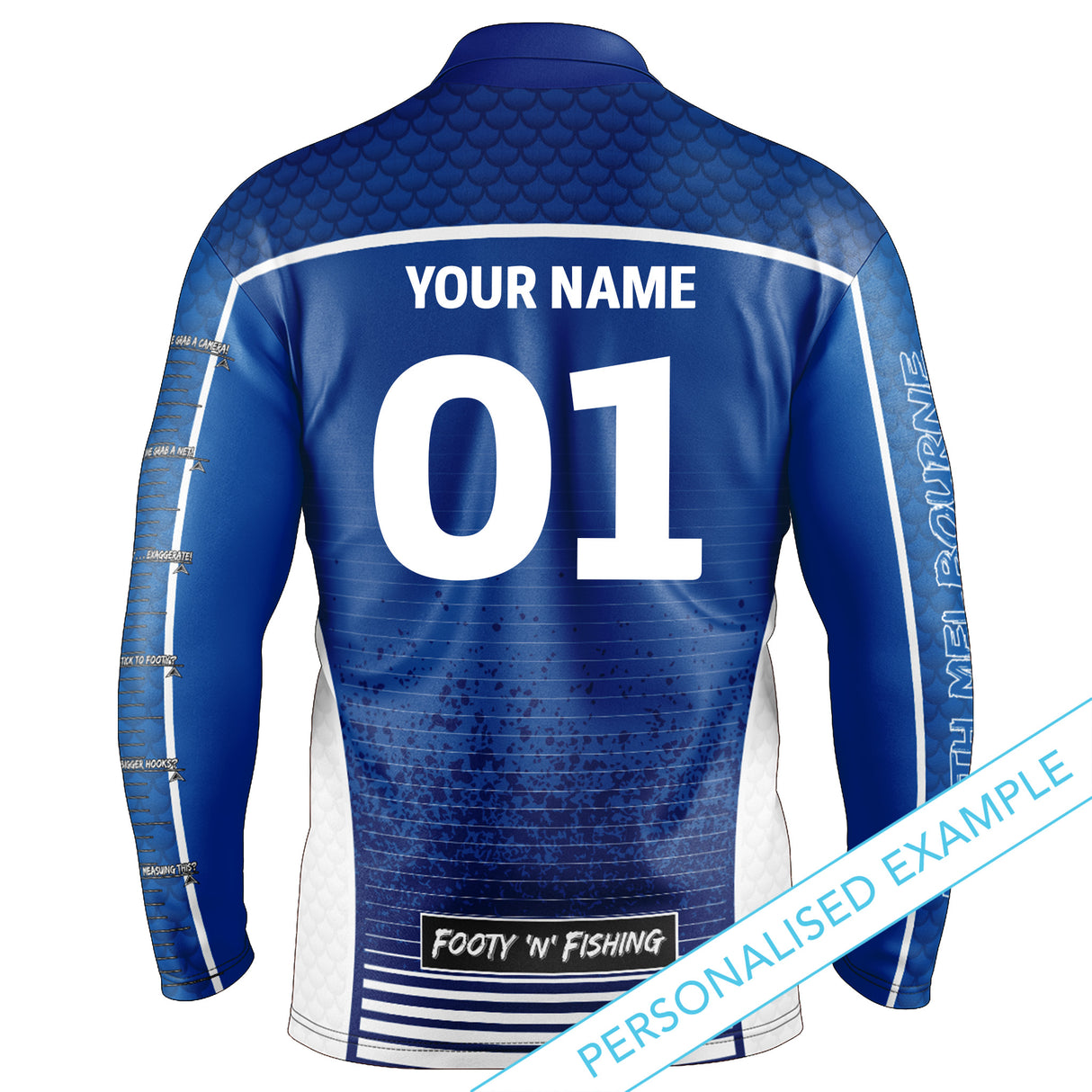 AFL North Melbourne Footy n Fishing Shirt - Adult - Ashtabula