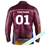 AFL Brisbane Lions Footy n Fishing Shirt - Adult - Ashtabula
