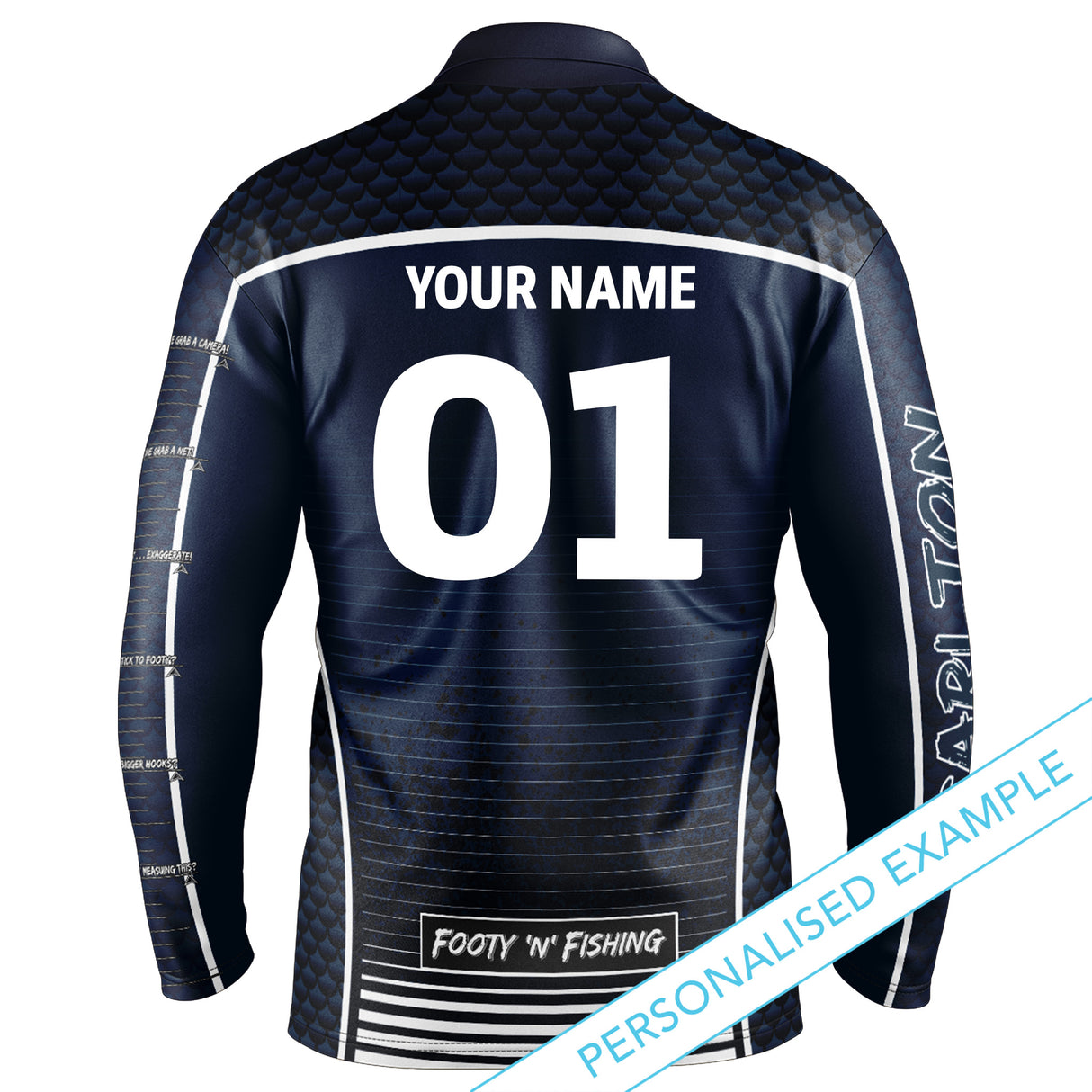 AFL Carlton Footy n Fishing Shirt - Adult - Ashtabula